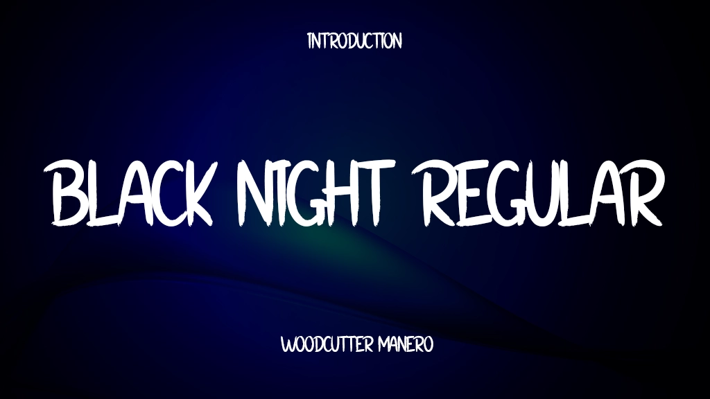 Black Night Regular Font Sample Image 1