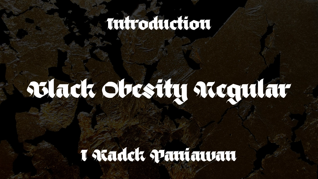 Black Obesity Regular Font Sample Image 1