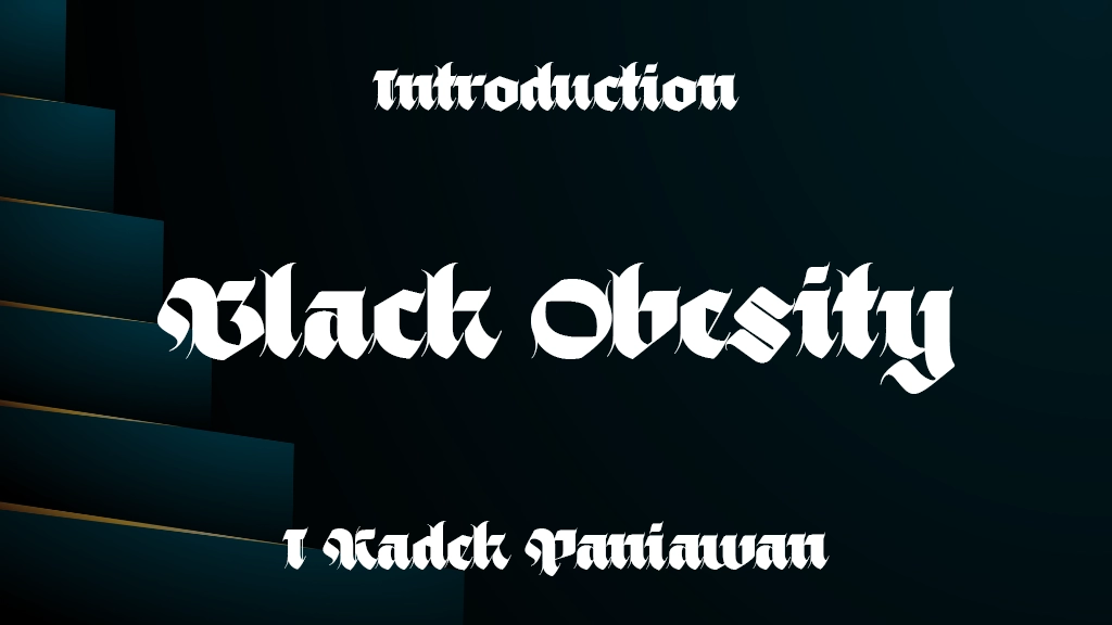 Black Obesity Font Sample Image 1