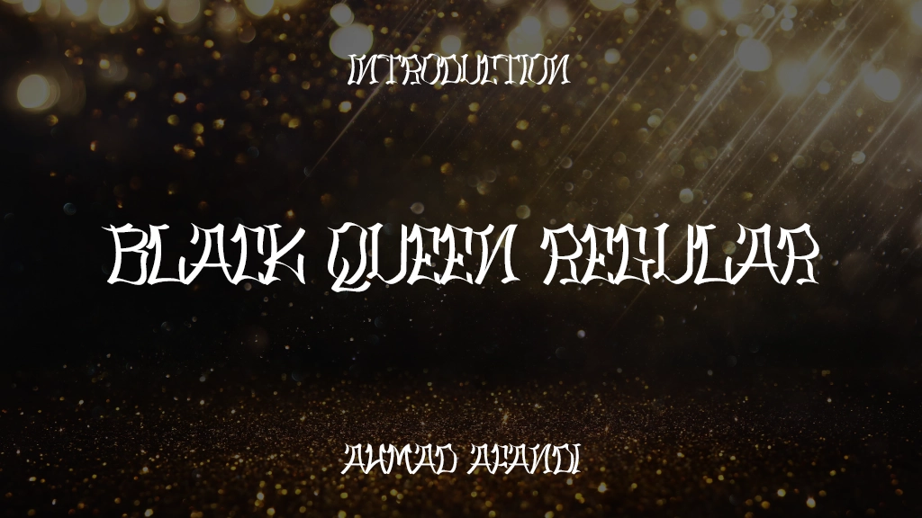 Black Queen Regular Font Sample Image 1