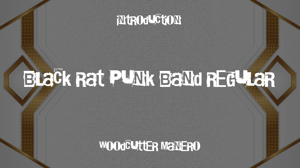 Black Rat Punk Band Regular Font Sample Image 1