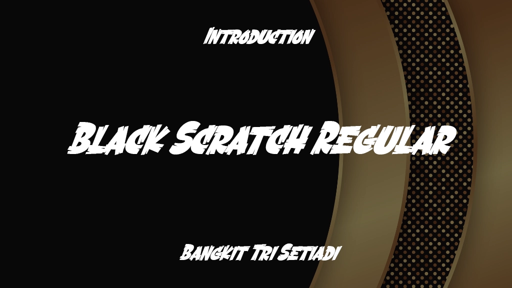 Black Scratch Regular Font Sample Image 1