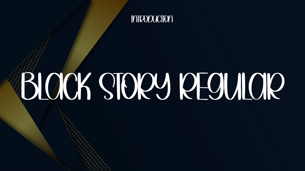 Black Story Regular Font Sample Image 1