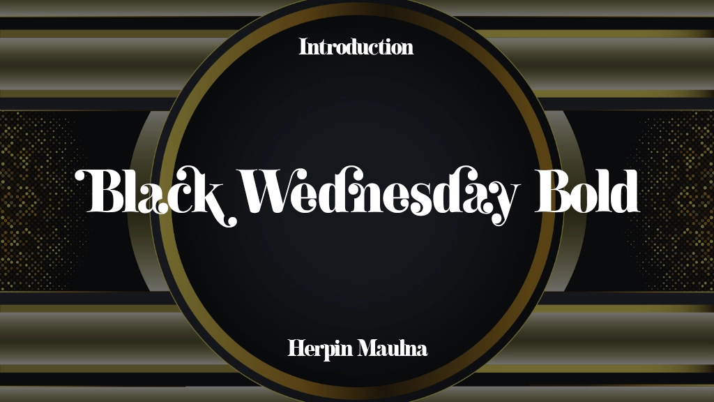 Black Wednesday Bold Font Sample Image 1