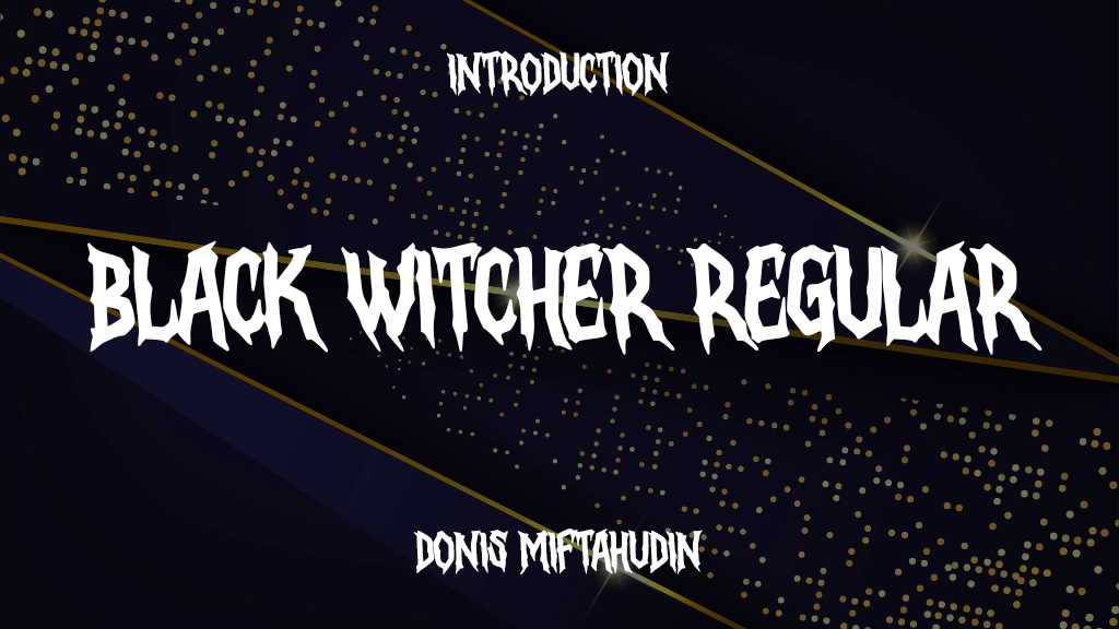 Black Witcher Personal Use Regular Font Sample Image 1