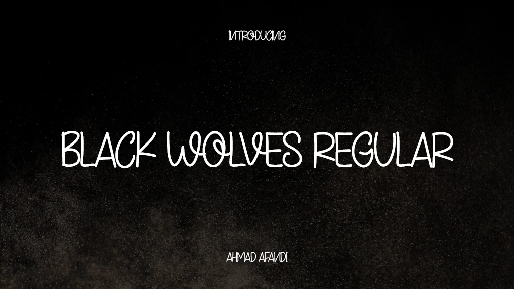 Black Wolves - Personal Use Regular Font Sample Images  1