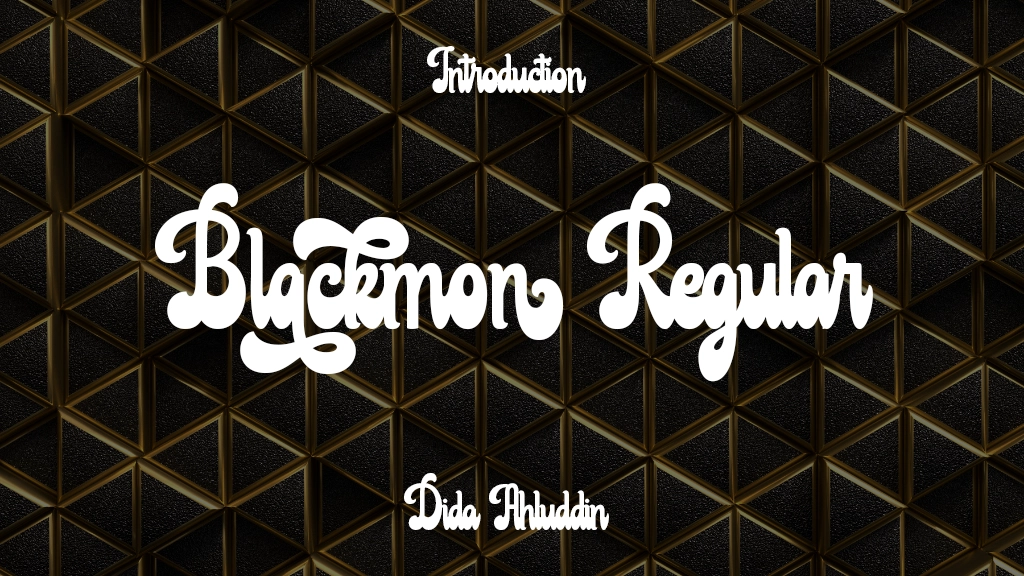 Blackmon Regular Font Sample Image 1