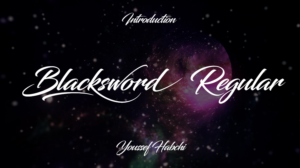 Blacksword Regular Font Sample Image 1