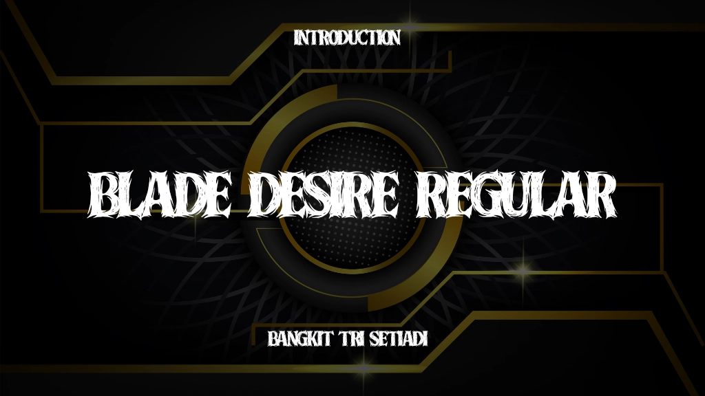 Blade Desire Regular Font Sample Image 1