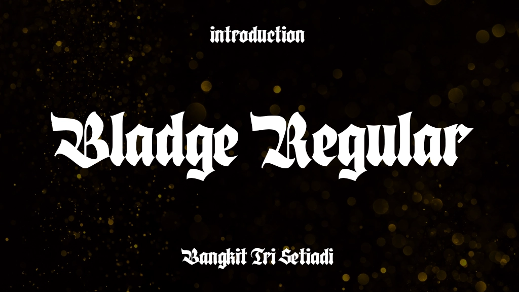 Bladge Regular Font Sample Image 1