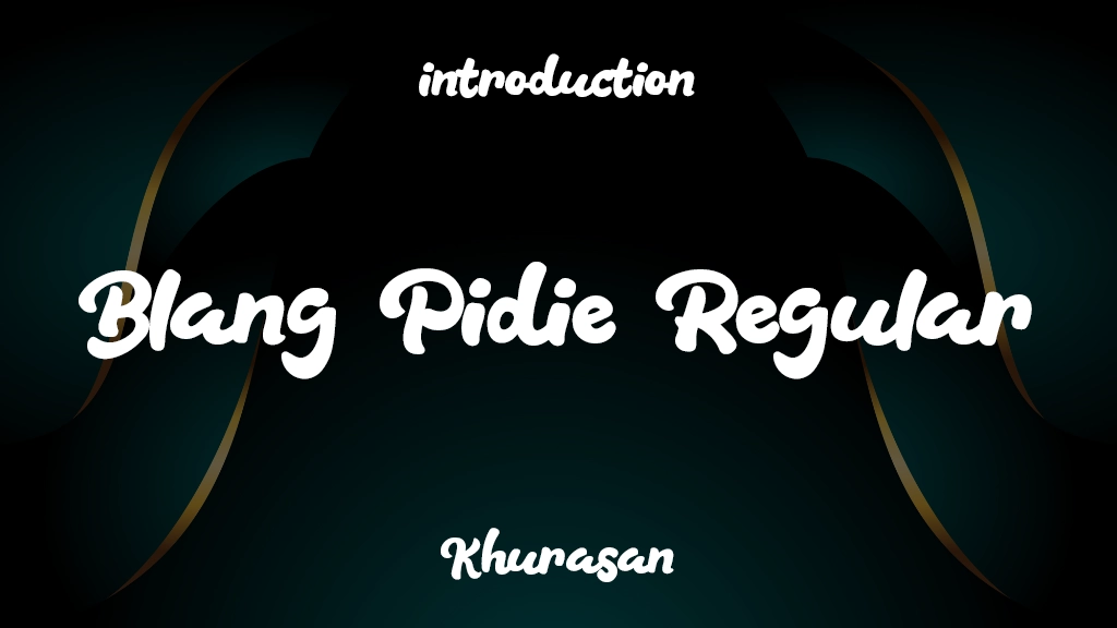 Blang Pidie Regular Font Sample Image 1