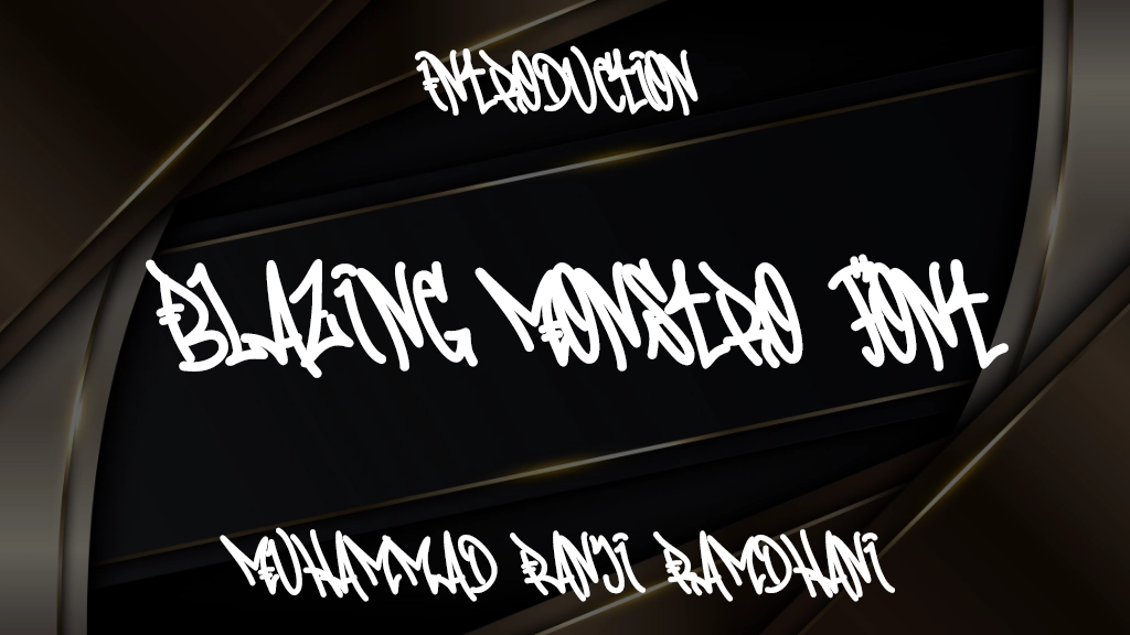 Blazing Monstro Font Font Sample Image 1