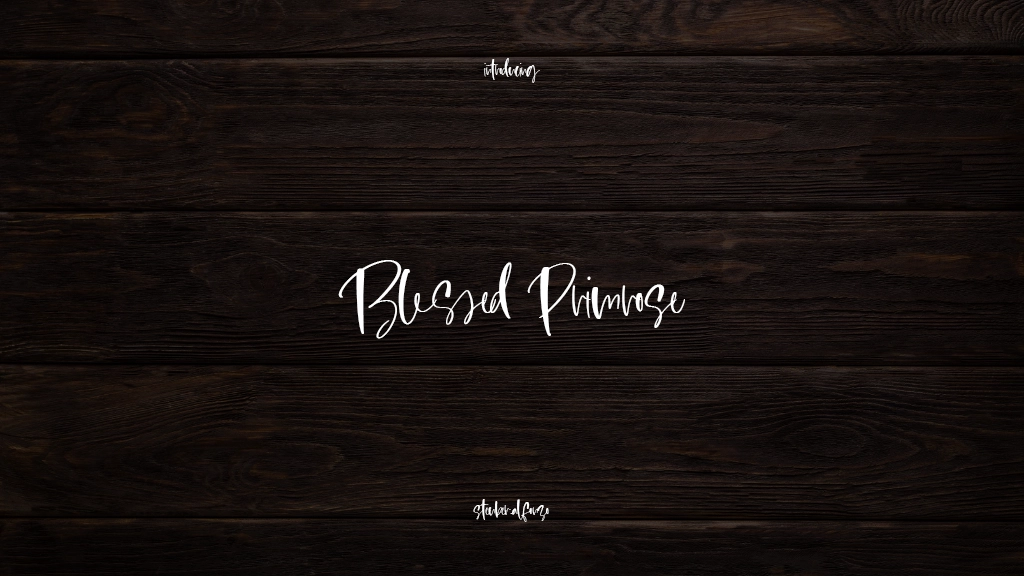 Blessed Primrose Font Sample Images  1