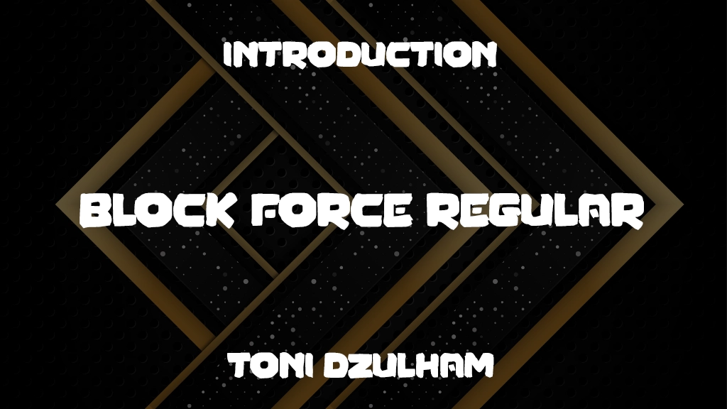 Block Force Regular Font Sample Image 1