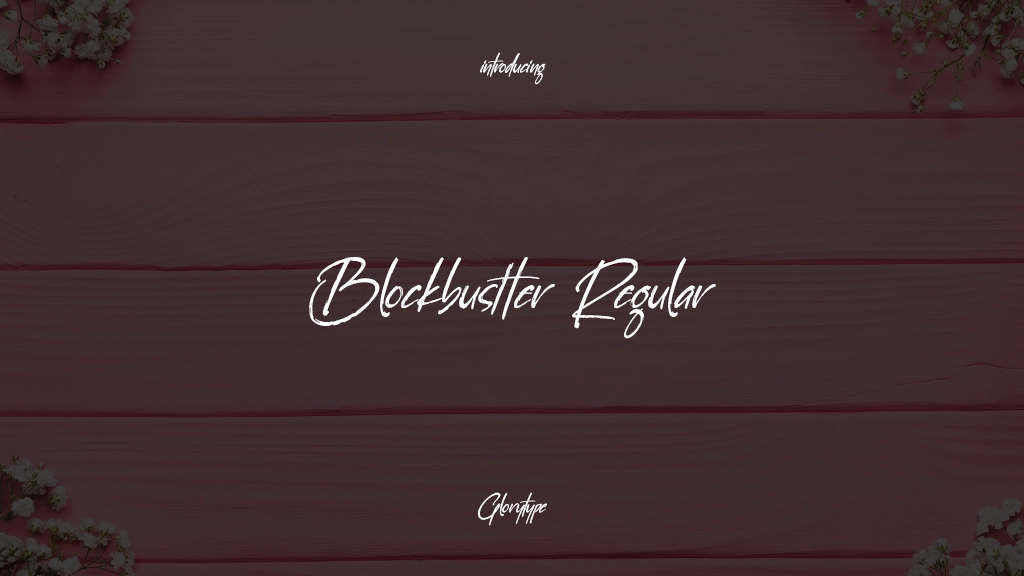 Blockbustter Regular Font Sample Images  1