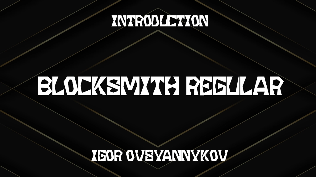 Blocksmith Regular Font Sample Images  1