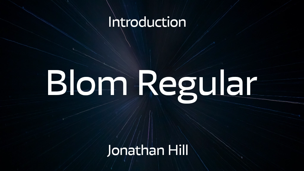 Blom Regular Font Sample Image 1