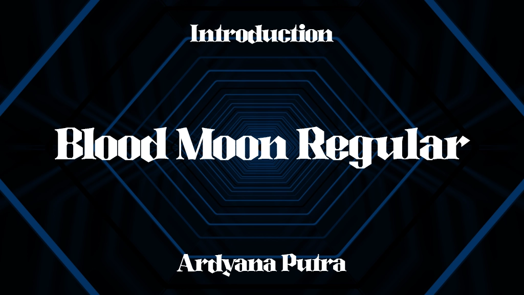 Blood Moon Regular Font Sample Image 1