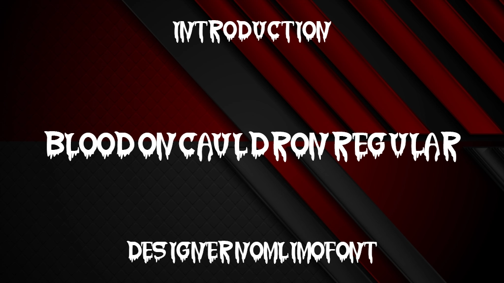 Blood On Cauldron Regular Font Sample Image 1