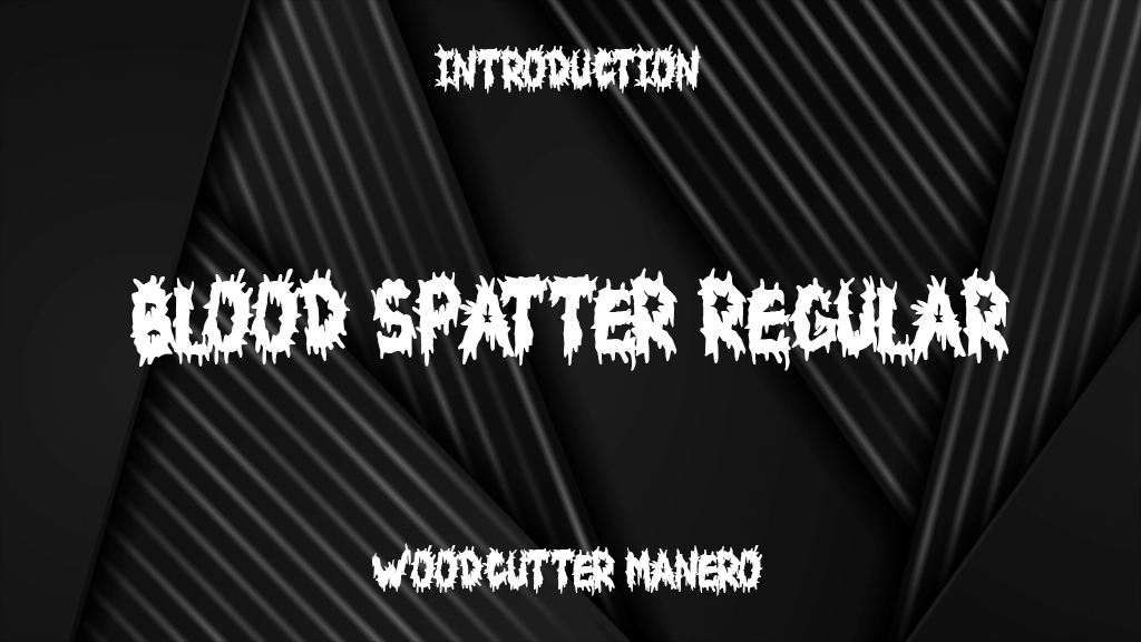 Blood Spatter Regular Font Sample Image 1