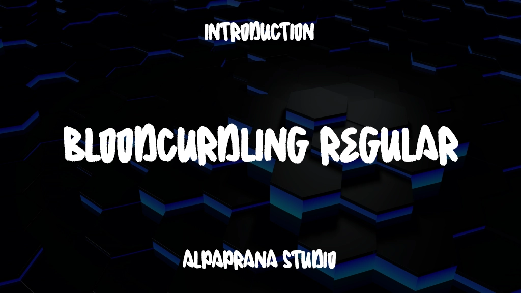 Bloodcurdling Regular Font Sample Image 1