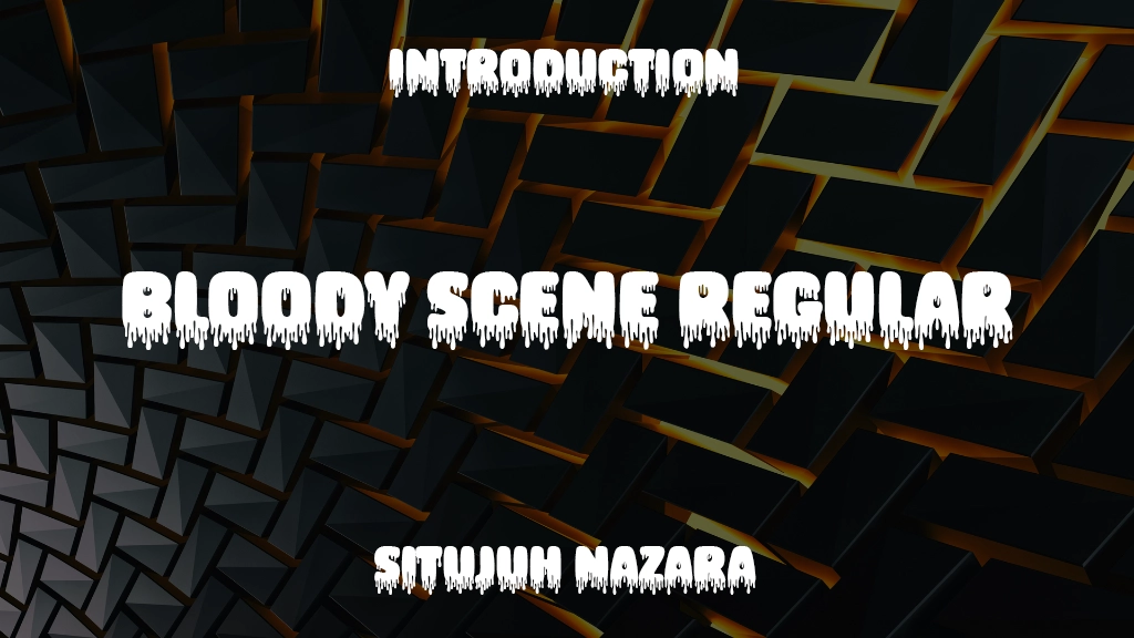 Bloody Scene Regular Font Sample Image 1