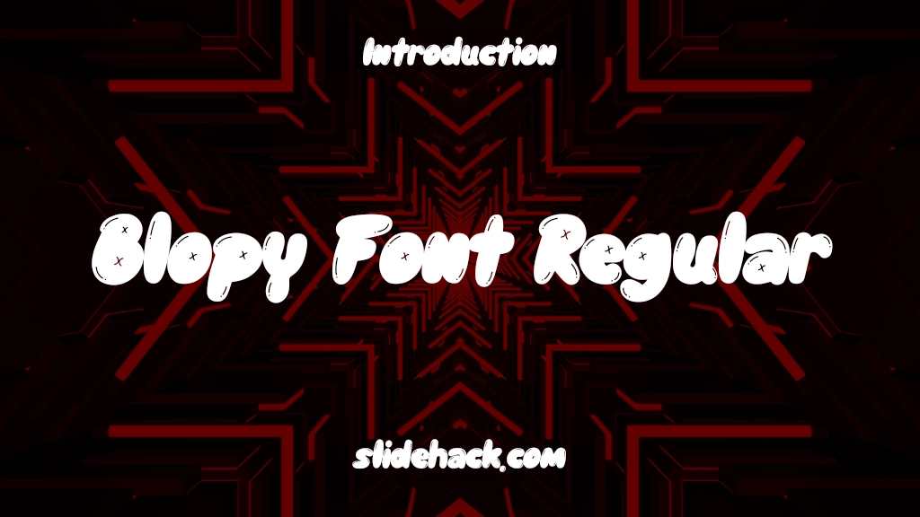 Blopy Font Regular Font Sample Image 1