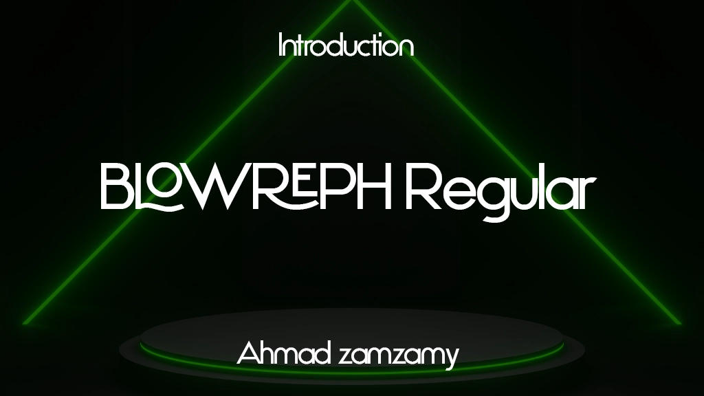 BLOWREPH Regular Font Sample Image 1