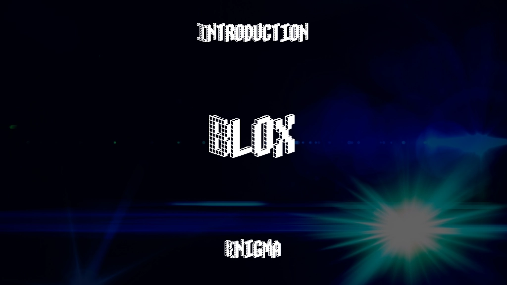 Blox Font Sample Image 1