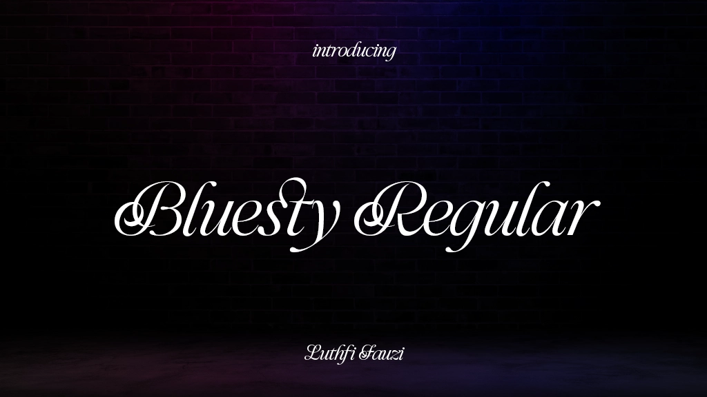 Bluesty Trial Regular Font Sample Images  1