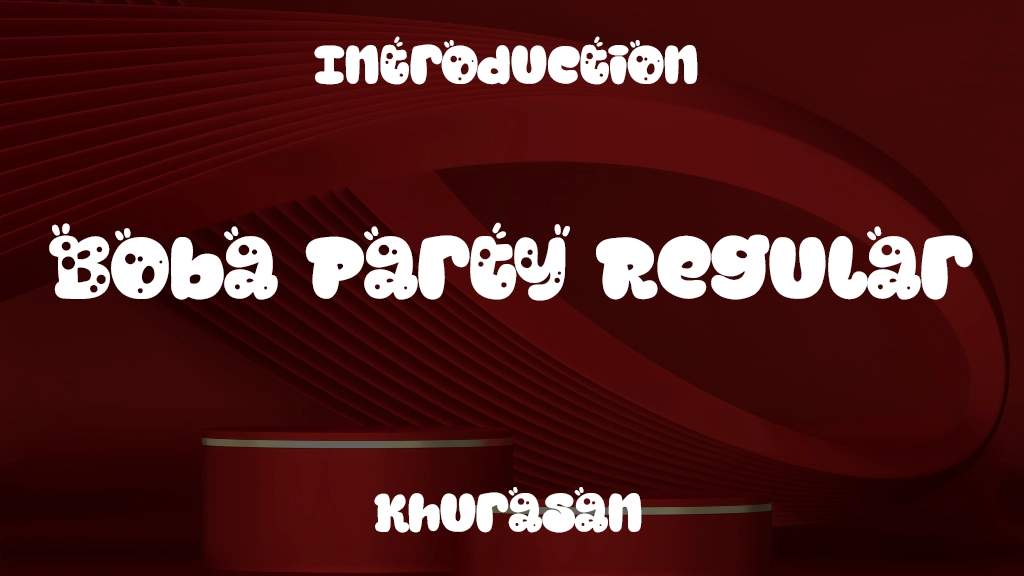 Boba Party Regular Font Sample Image 1