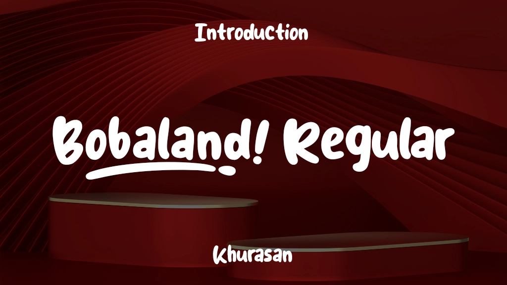 Bobaland Regular Font Sample Image 1