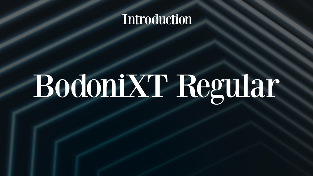 BodoniXT Regular Font Sample Image 1