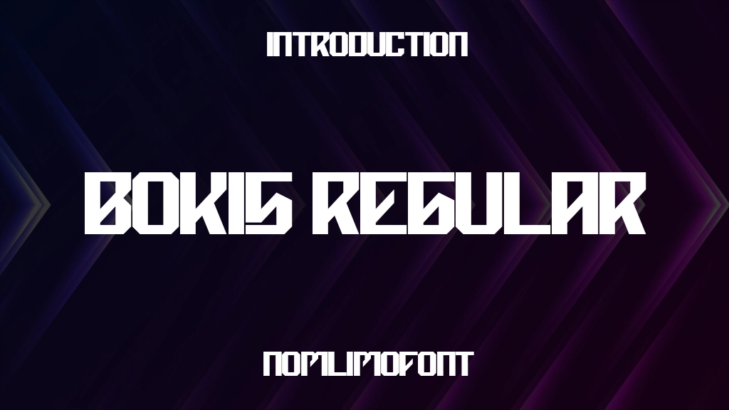 Bokis Regular Font Sample Image 1