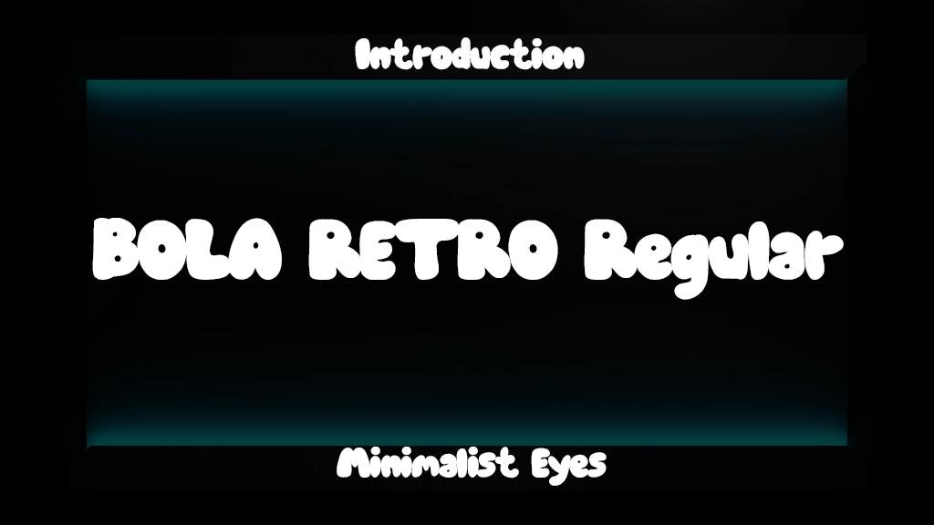 BOLA RETRO Regular Font Sample Image 1