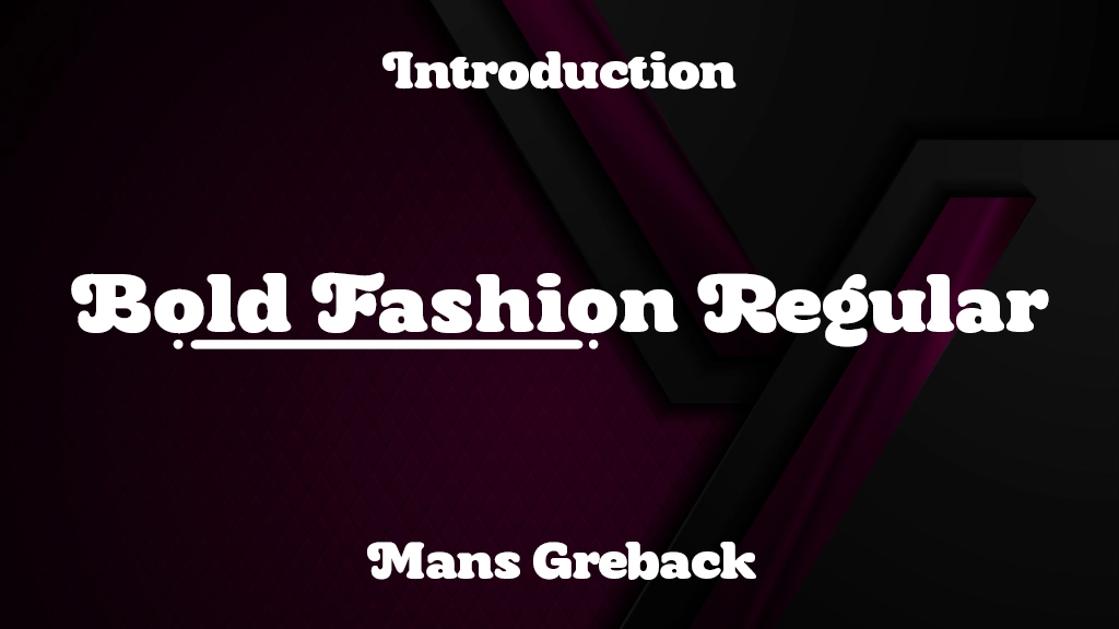 Bold Fashion PERSONAL USE Regular Font Sample Image 1