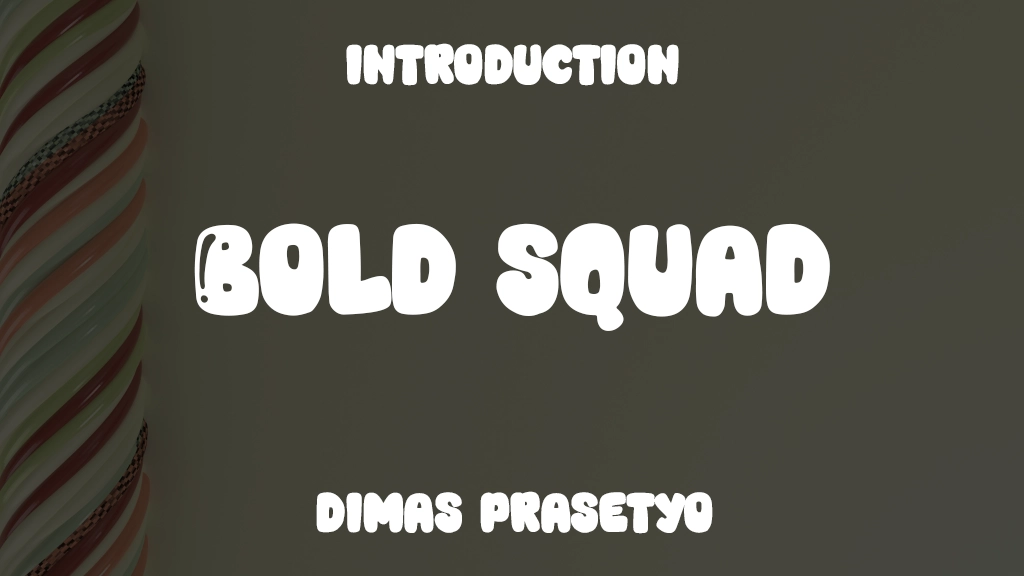 Bold Squad Font Sample Image 1