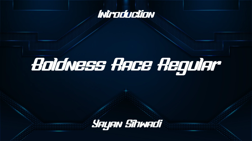 Boldness Race Regular Font Sample Image 1