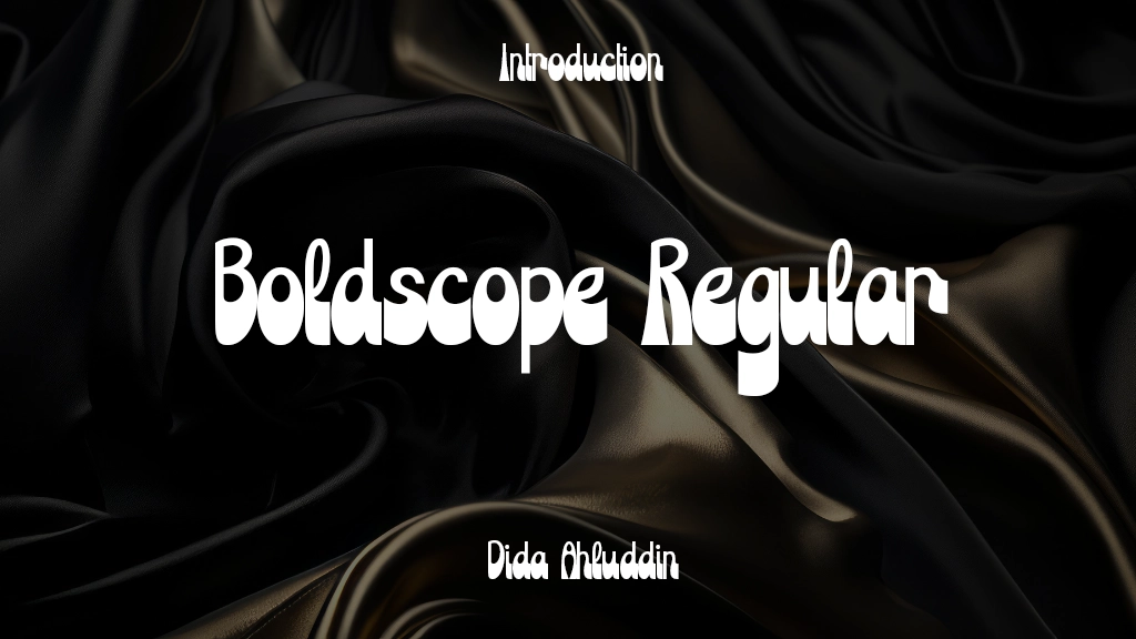 Boldscope Regular Font Sample Image 1