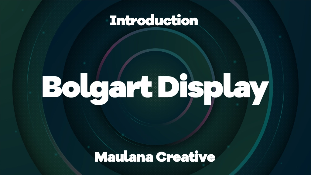 Bolgart Display Font Sample Image 1