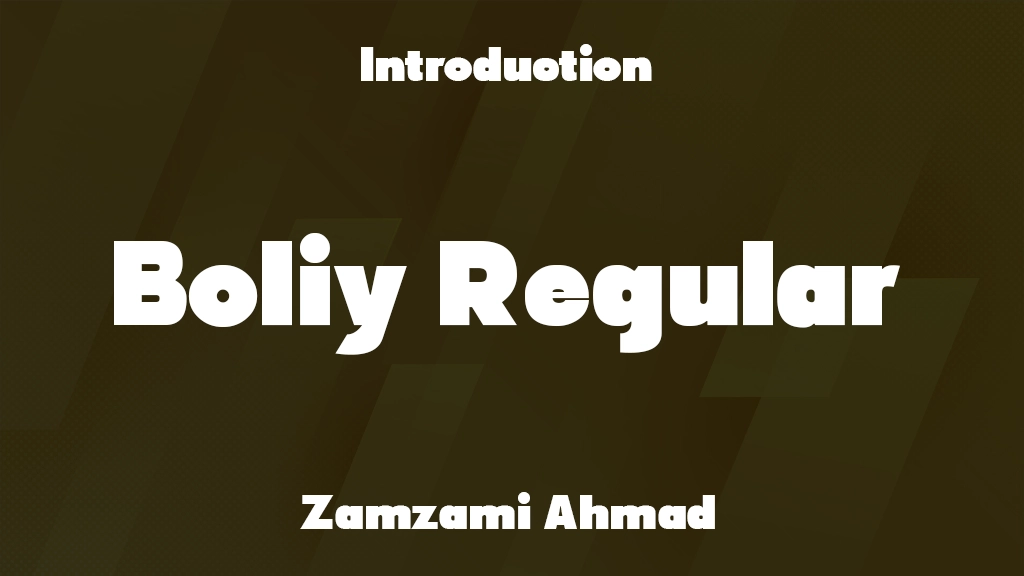 Bollity Regular Font Sample Image 1