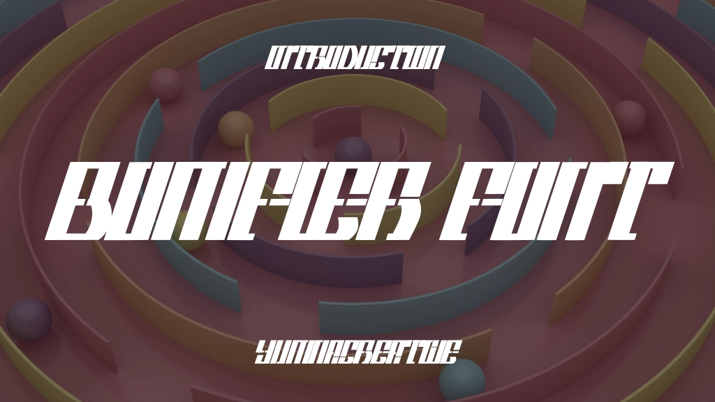 Bomfier Font Font Sample Image 1