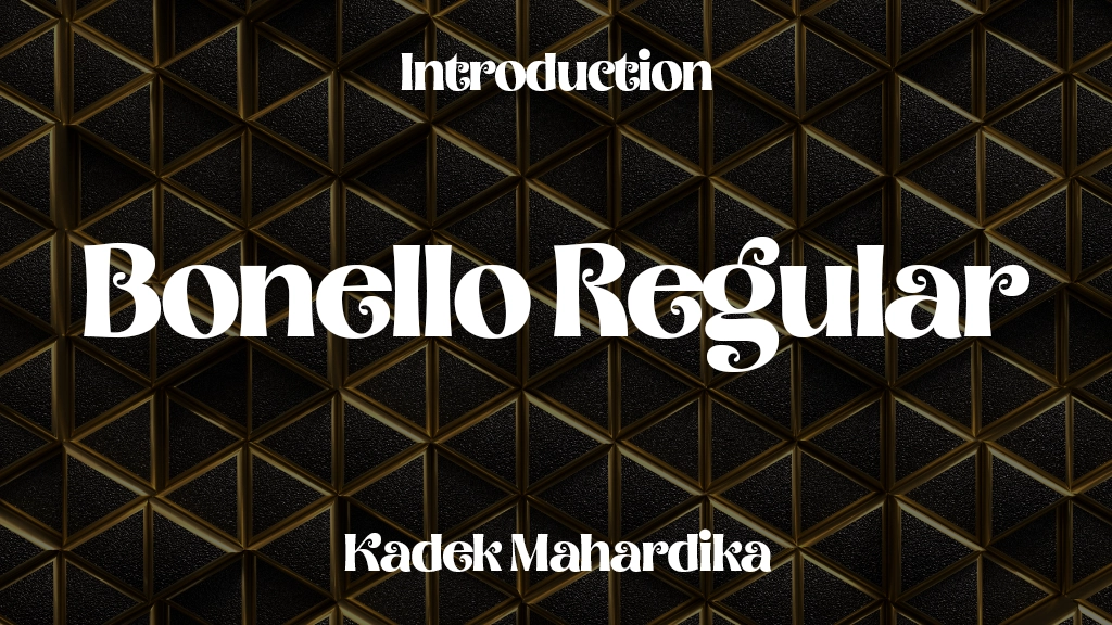 Bonello Regular Font Sample Image 1