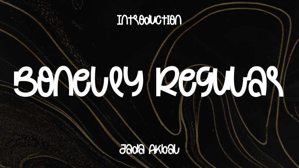 Bonelly Regular Font Sample Image 1