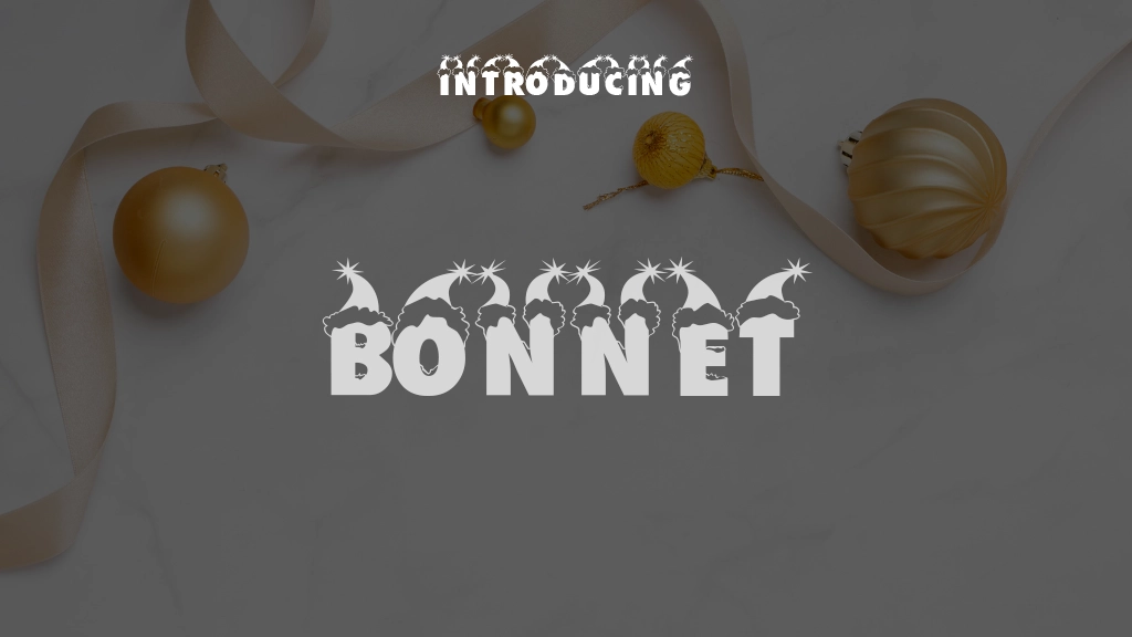 Bonnet Font Sample Images  1