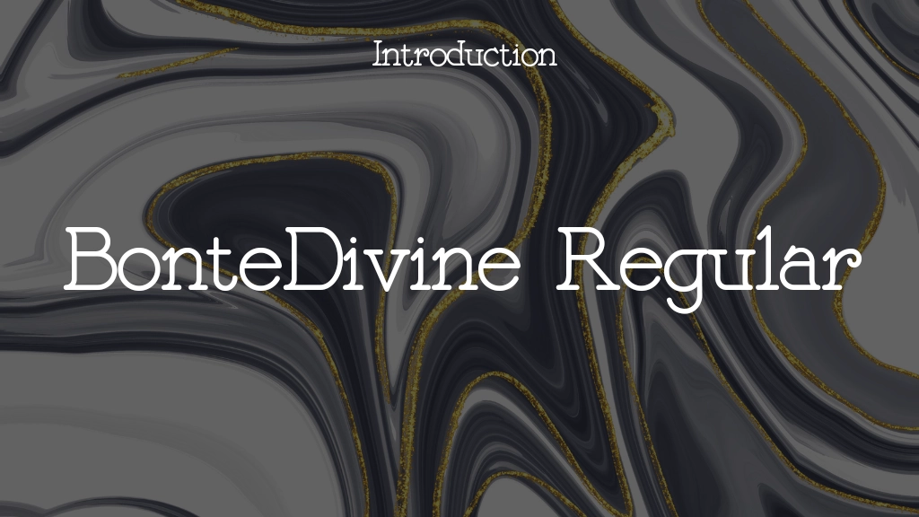 BonteDivine Regular Font Sample Image 1