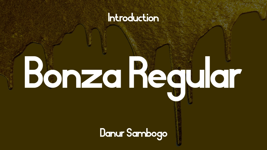 Bonza Regular Font Sample Image 1