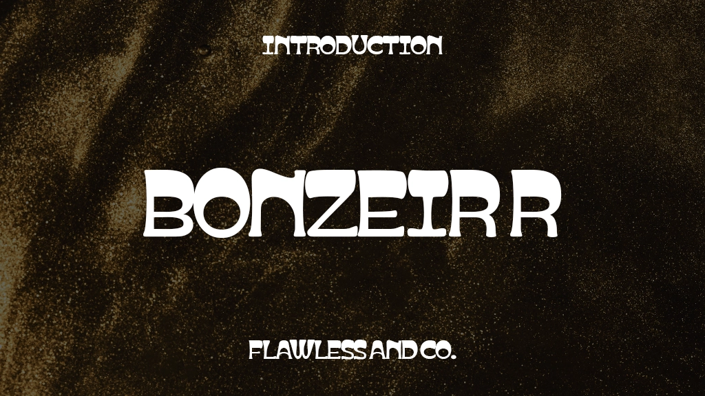 BONZEIR Regular Font Sample Image 1