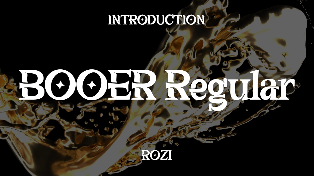 BOOER TRIAL Regular Font Sample Image 1