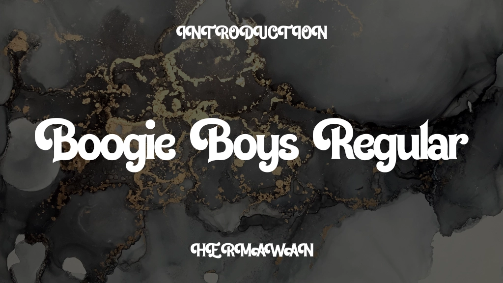 Boogie Boys Regular Font Sample Image 1